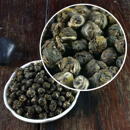 100% Natural Jasmine Pearls Fresh Green Tea Jasmine Dragon Pearl Green Tea