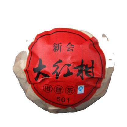 500g Natural Tangerine Peel Pu'er Tea Big Red Mandarin Pu-Erh Menghai Black Tea