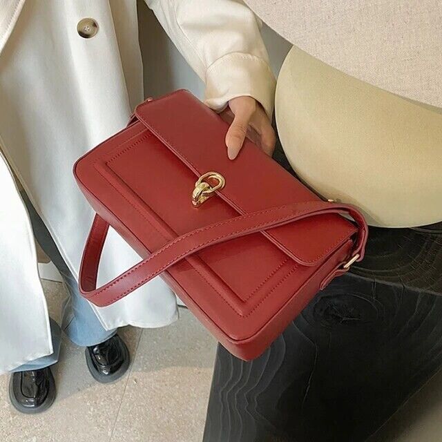 Women's Classic Vintage Handbag Leather Shoulder Bag Luxury Quality Retro Gift