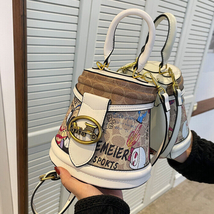 New Desinger Graffiti Bag, Top PU Leather Women's Shoulder Bag Small Handbags