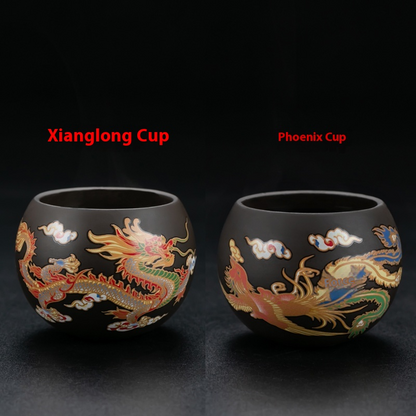 100ml Purple Sand Kungfu Teacup Color Change Tea Set Tea Tasting Cup Household
