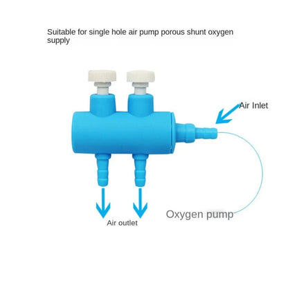 Aquarium Air Control Valves 2-6 Ways Plastic Fish Tank Split-Flow Air Pump Tools