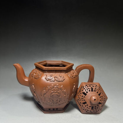 vintage chinese yixing purple clay teapot zisha ceremony teaware collection rare