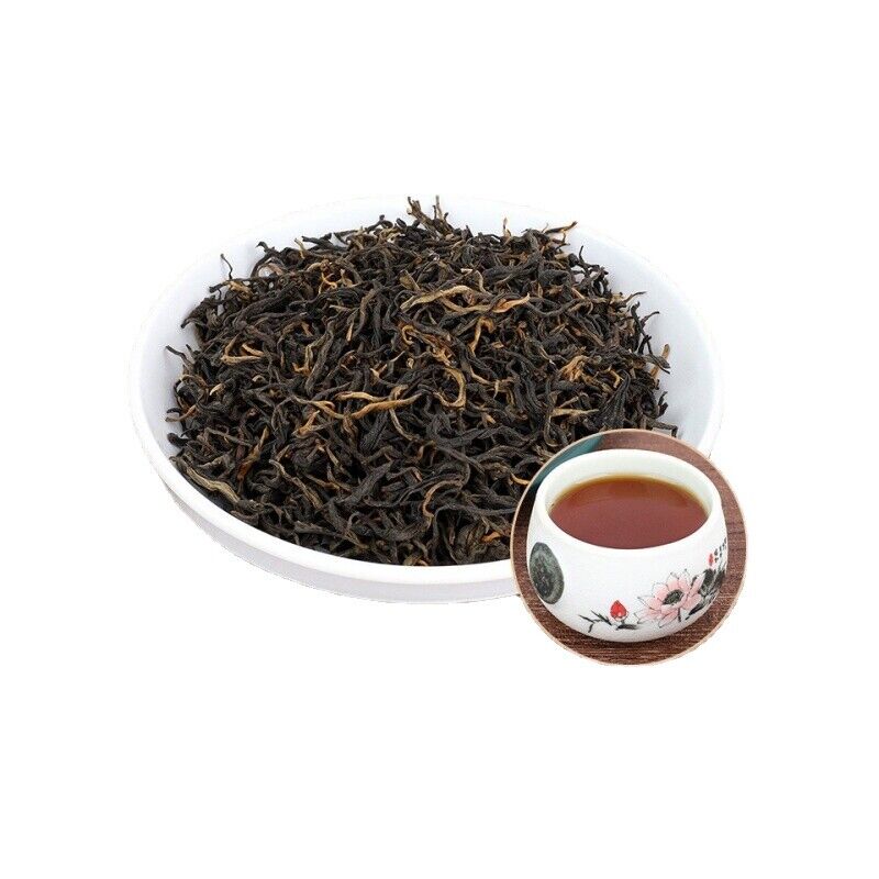 Top Organic Dian Hong Maofeng Tea Premium Large Congou Black Tea Loose Leaf 200g