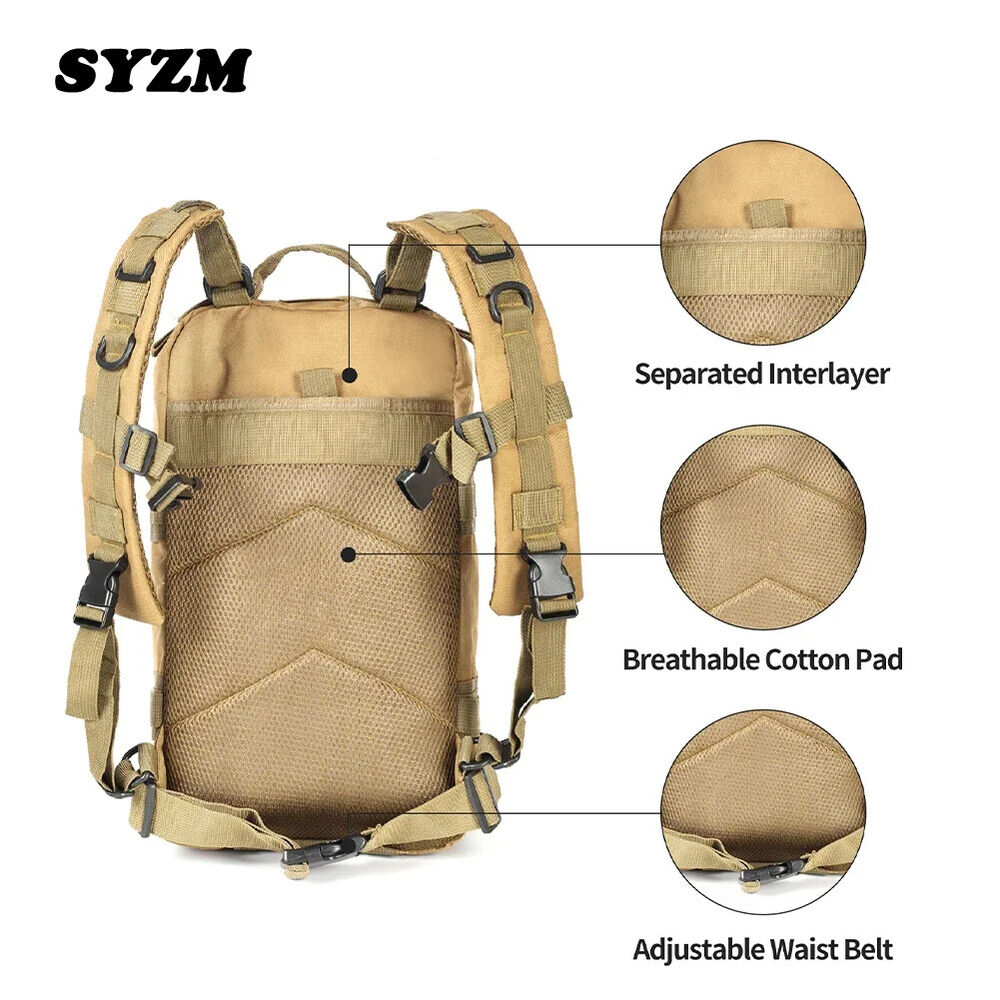 Tactical Backpack Military Rucksacks Camping Hiking Bag Hunting Backpack