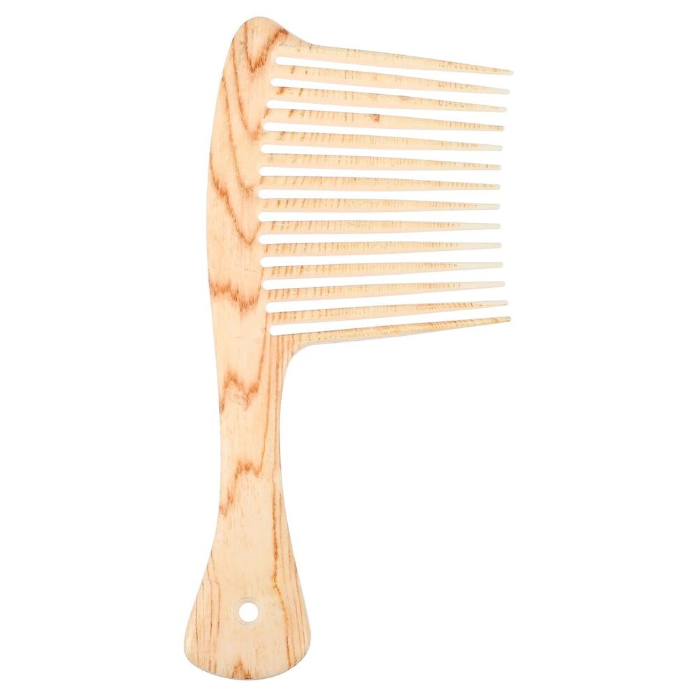 Comb Plastic Afro Beard Hair Pick Detangling Wide Hairbrush Styling Tool 20x10cm