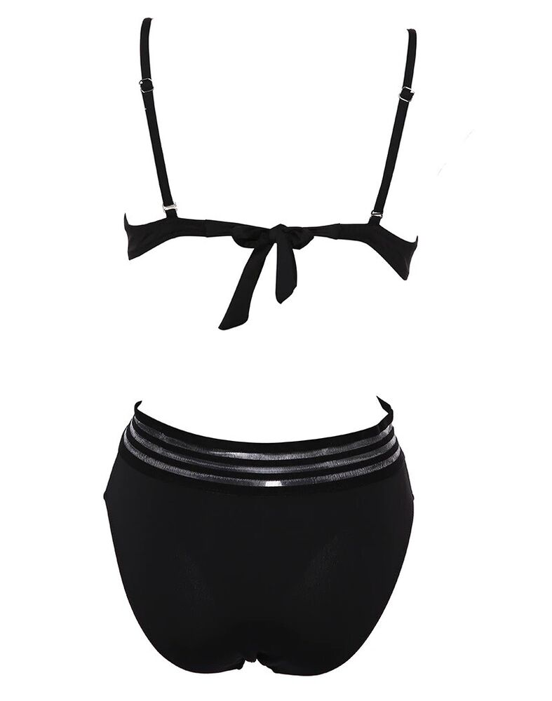 Women One-Piece Swimsuits Push Up Swimwear Patchwork Mesh Backless Bathing Suits