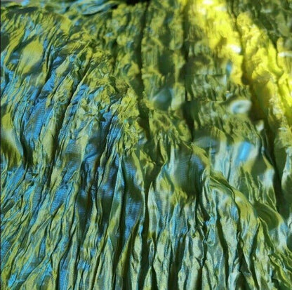 Miyake Style Pleated Fold Fabric 50x145cm Polyester/Cotton DIY Skirt Dress Cloth