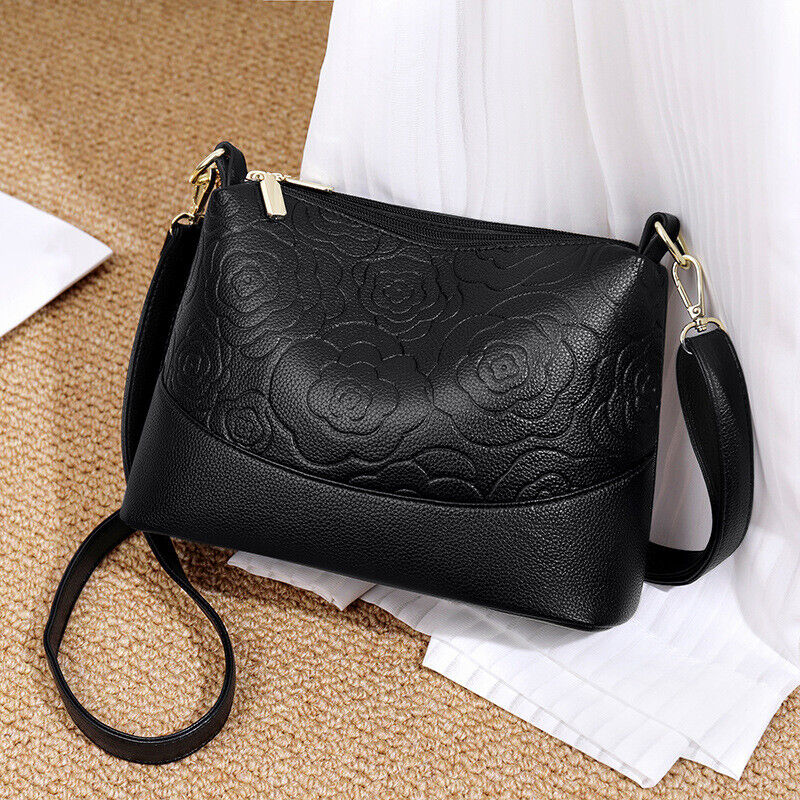 lady Faux Leather Shoulder Bag Tote Purse Handbags Messenger Crossbody Satchel