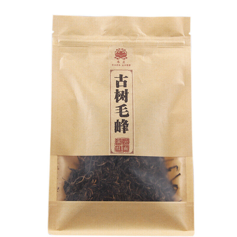 100g Yunnan Black Tea DianHong Tea Strong Fragrance Fengqing KungFu Mao Feng
