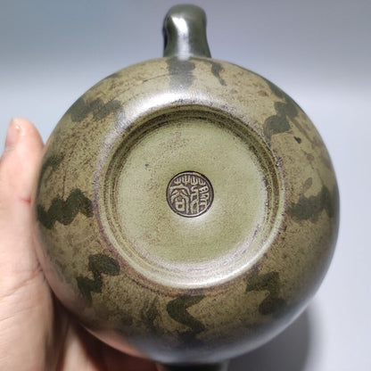 Vintage Chinese Yixing Purple Clay Teapot Zisha Ceramic Watermelon Teaware Rare