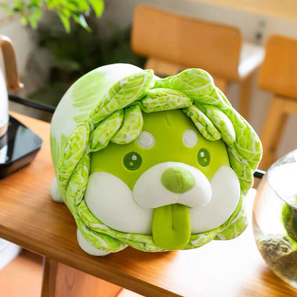 Cabbage Shiba Inu Dog Cute Vegetable Fairy Anime Plush Toy Fluffy Stuffed UU