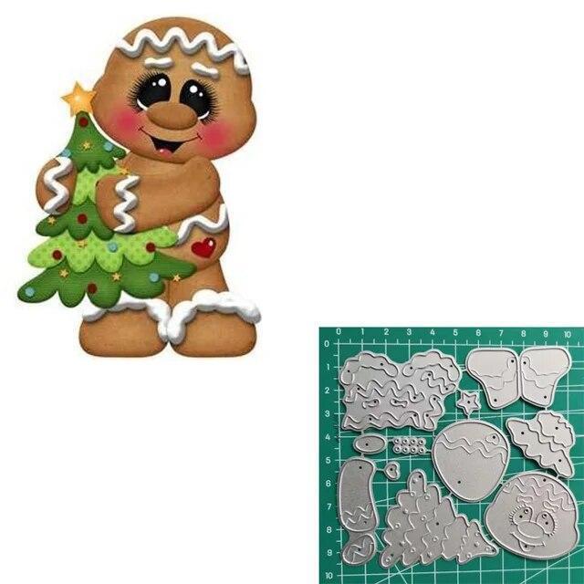 Cutting Dies Gingerbread Layering Dies Craft Scrapbooking Card Making