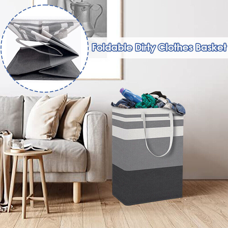 75L Large Laundry Basket Bag Waterproof Freestanding Laundry Basket for Clothes