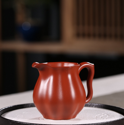China Fair cup Dahongpao purple sand lotus heart fair cup all manual tea set
