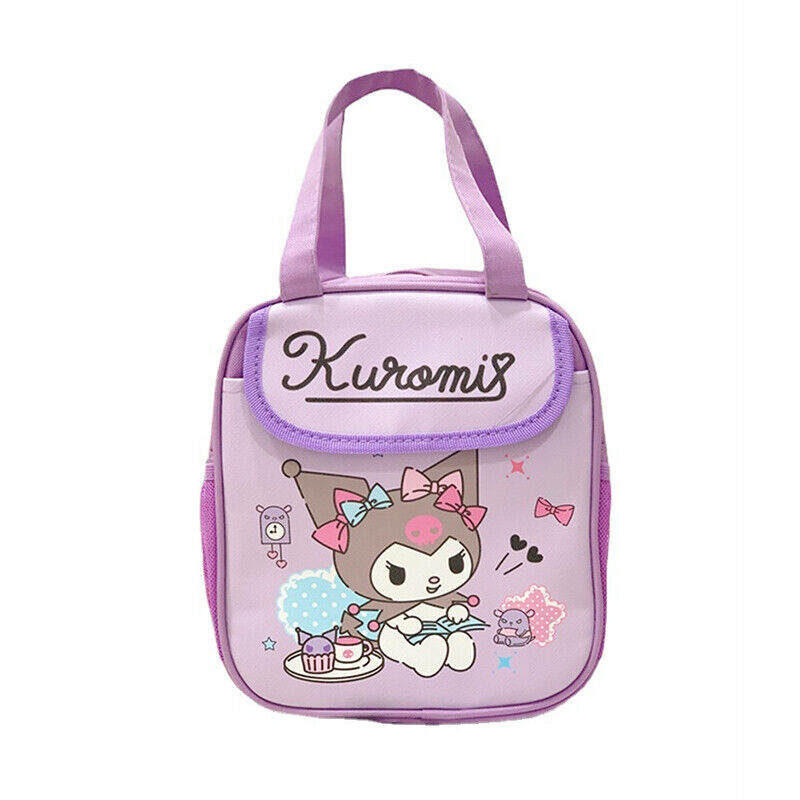 My Melody Cinnamoroll Kuromi Hello Kitty Lunch Bag Insulated Cooler Handbag Tote