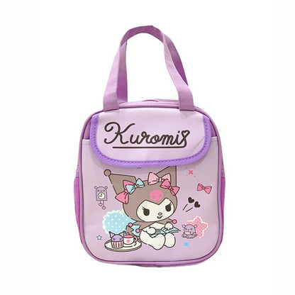 My Melody Cinnamoroll Kuromi Hello Kitty Lunch Bag Insulated Cooler Handbag Tote