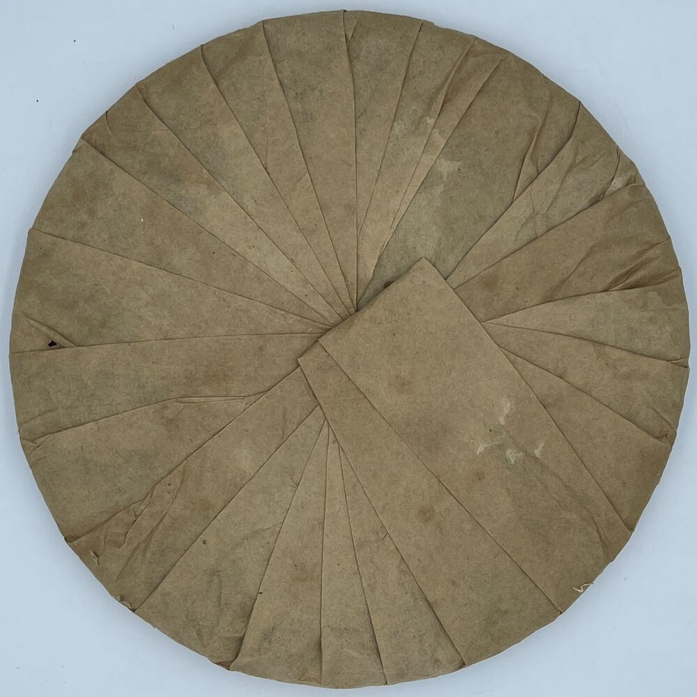 Pu-erh tea,late 80s,英敏號Ying Min, 遠年七子餅茶Yuannian Qizi Cake Tea,357g,Raw