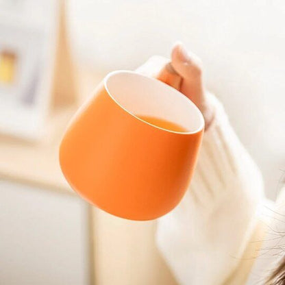 Cute Ceramic Cup with Lid | Fried Egg Lid Coffee Mug with infuser