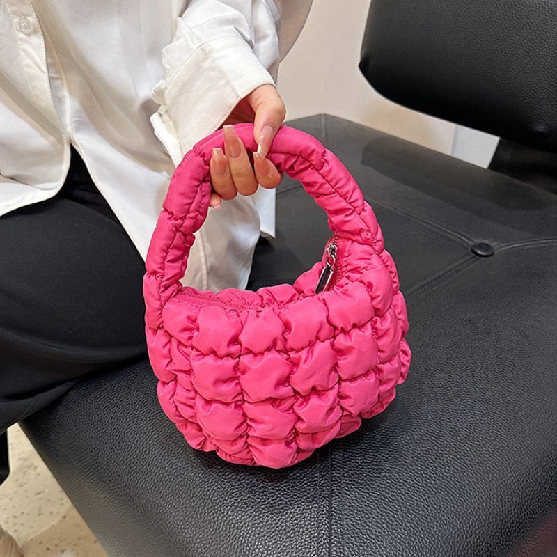 Shoulder Bags Pleated Cloud Mini Bag Versatile Small Handbag Crossbody Purse