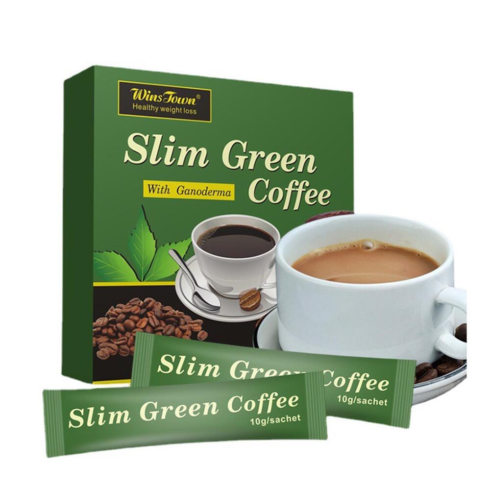 Weight Loss Green Coffee with Ganoderma Control Weight Detox Slim Tea 18pcs/box