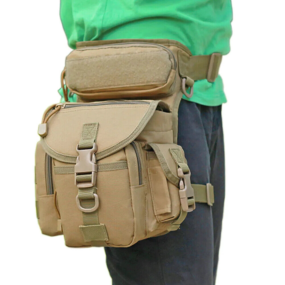 Men Waist Pack Leg Bag Military Tactical Camera Sports Travel Male Hip Bags