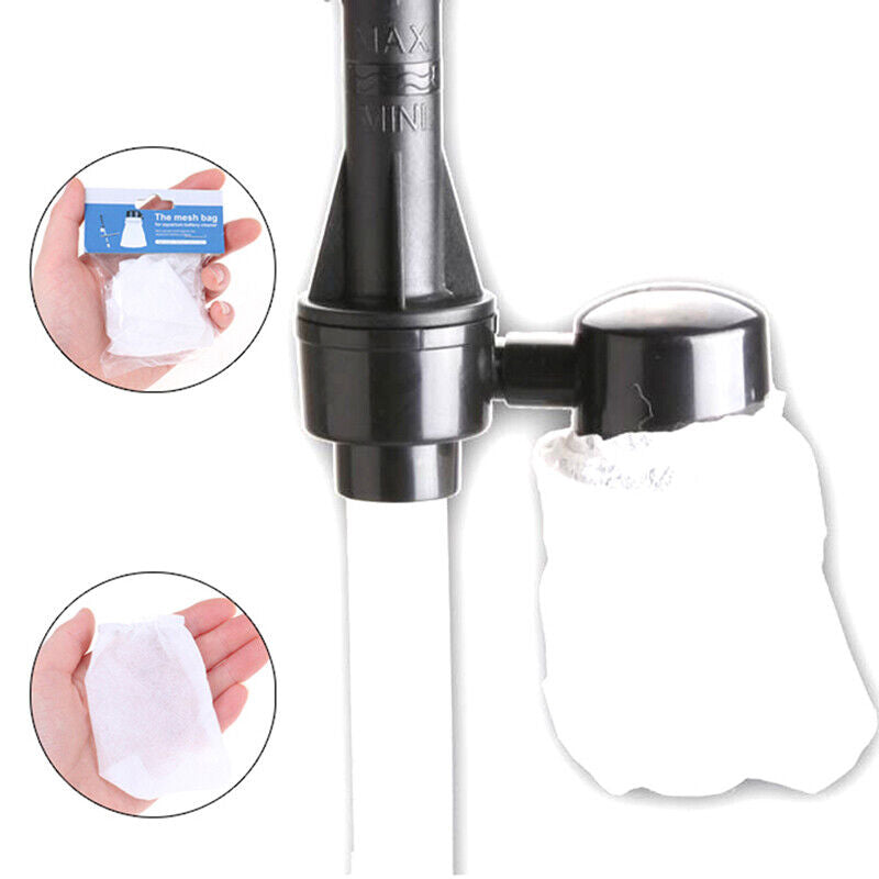 5pcs Aquarium Filter Bag Fish Tank Mesh Cotton Elasticated Bag Cleaning To_S-ca