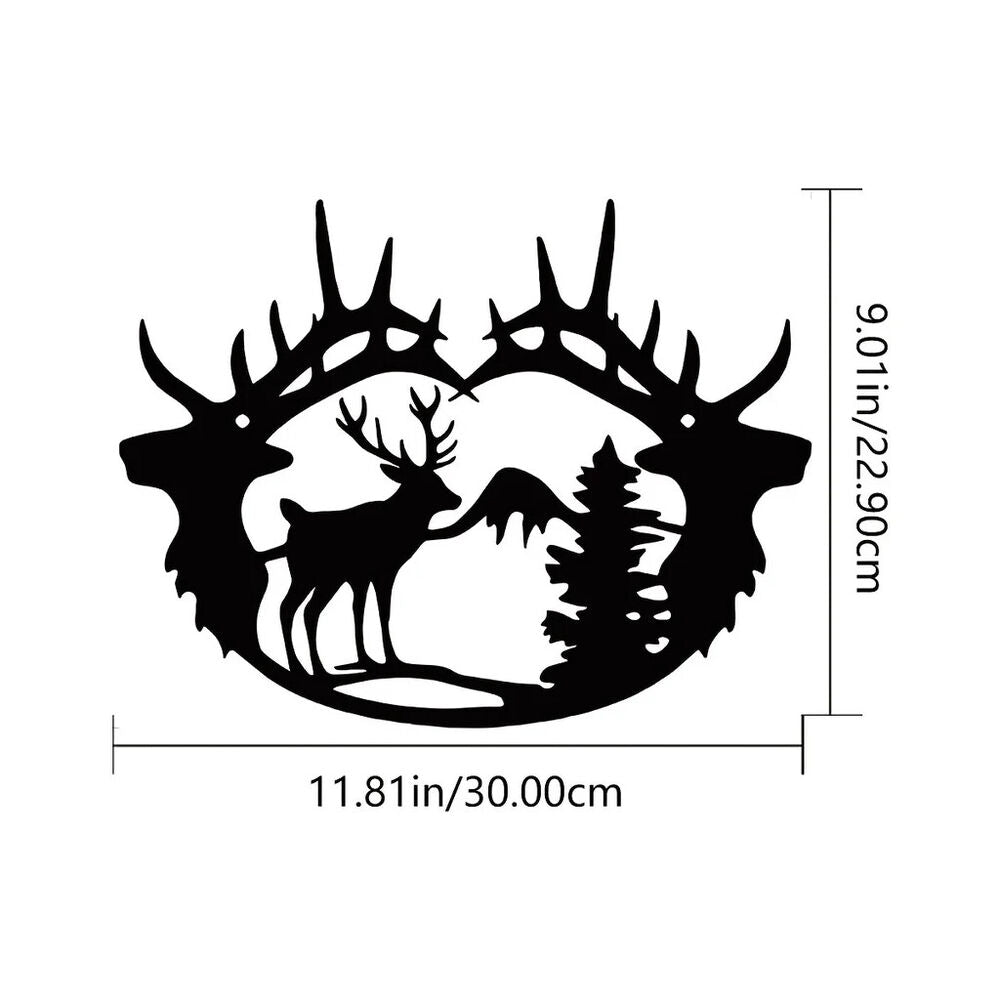 Deer Theme Decor Wall Art Decorations, Modern Wall Decor,Bedroom Decor Sticker