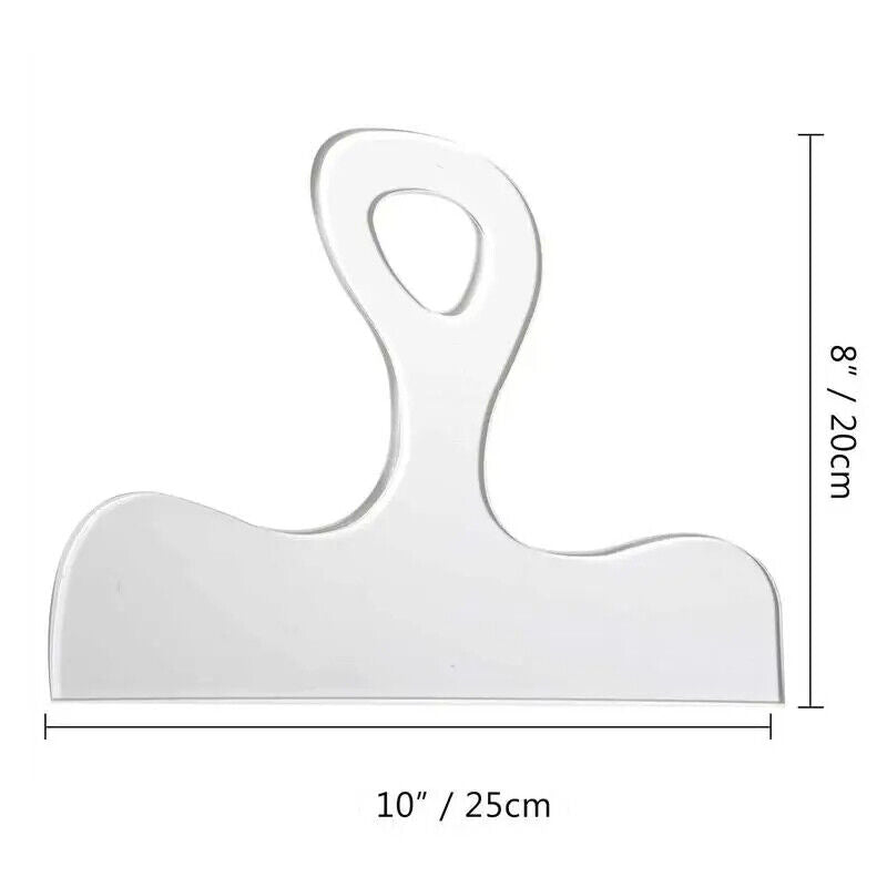 Cutting Board Acrylic Template Clear Router Triangle Straight Curvy DIY Stencils