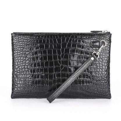 Handcrafted Alligator Crocodile Belly Leather Men's Business Clutch Envelope Bag