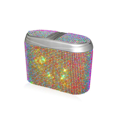 Car Van Trash Waste Bin Flip Case Rubbish Holder Auto Garbage Can Storage Box