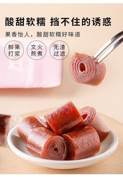 Hawthorn Roll Sweet and Sour Snacks Hawthorn Berry Long Rolls Dried Fruit 100g