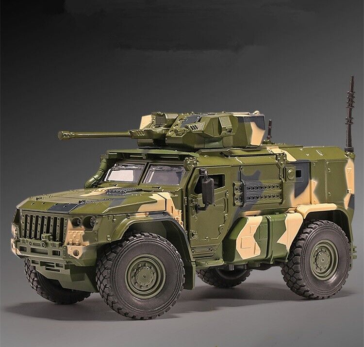 1:32 Tiger Armored Car Military Truck Diecast Model Car Toy Vehicle Gift Kids