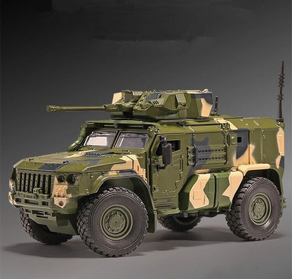 1:32 Tiger Armored Car Military Truck Diecast Model Car Toy Vehicle Gift Kids