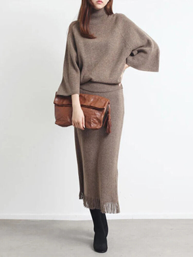 Two Piece Set Women Women's Sets Sweater Streetwear Women's Clothing Dress Sets
