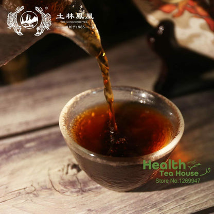 2018 TuLin Phoenix Ripe Puer Tea "China Feng Huang" Shu Puerh Tea 357g