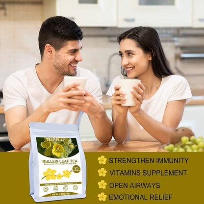 2023 Mullein Tea Bags For Lungs 3g X 25 Bags Natural Premium Tea