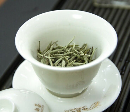 2023 Spring New Tea Silver Needle White Tea Bai hao Yin zhen Tips Loose Tea