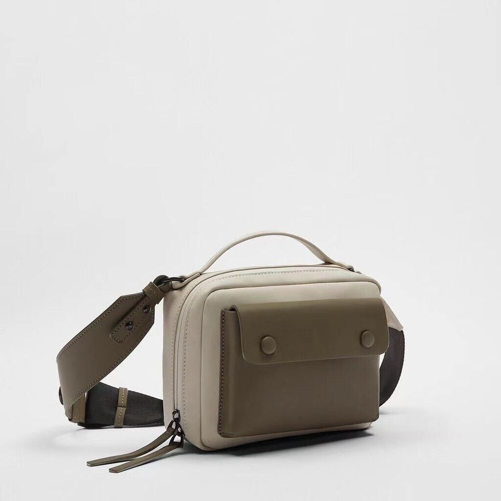 Bag Wide Shoulder Crossbody Bags Women Unisex Handbags Purses Square Tote
