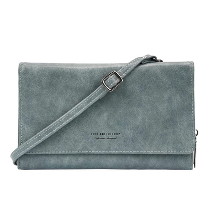 Celela Women Multifunctional Cell Phone Card Holder Clutch Crossbody Wallet Bag