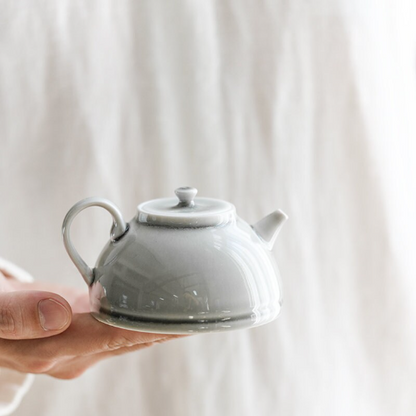 Gray Ceramic Teapot Chinese Kung fu Tea Pot 200ml