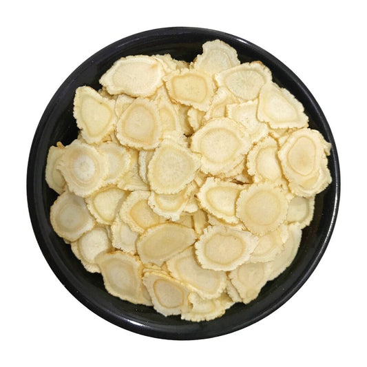 100% ORGANIC 6 years of American Ginseng Roots Slices Medium,bai shen pian cha