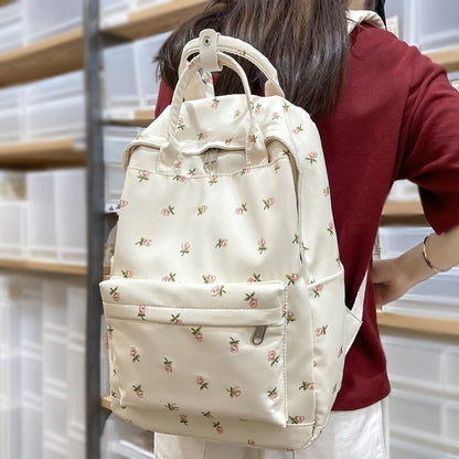 Fashion Cute Floral Student Backpack Book Bags Print Laptop College Backpack Bag