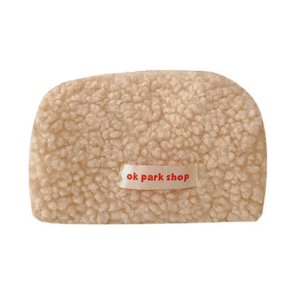 shmere Pencil Bag Case Plush Pencil Bag Zipper Bag Makeup Storage Bag M` JL