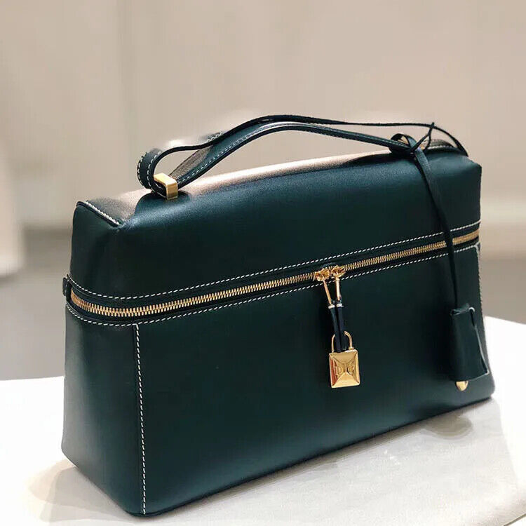 Box Bags Ladies Women Cowhide Shoulder Bag Fashion Crossbody Bag