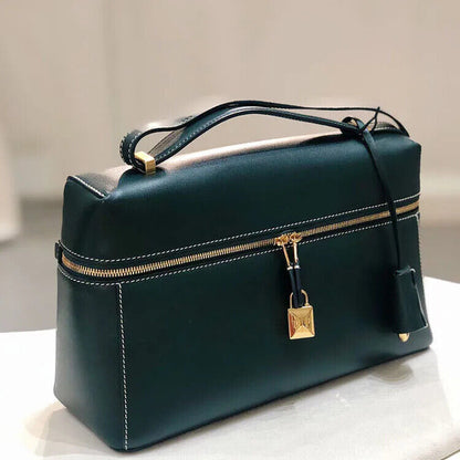 Box Bags Ladies Women Cowhide Shoulder Bag Fashion Crossbody Bag