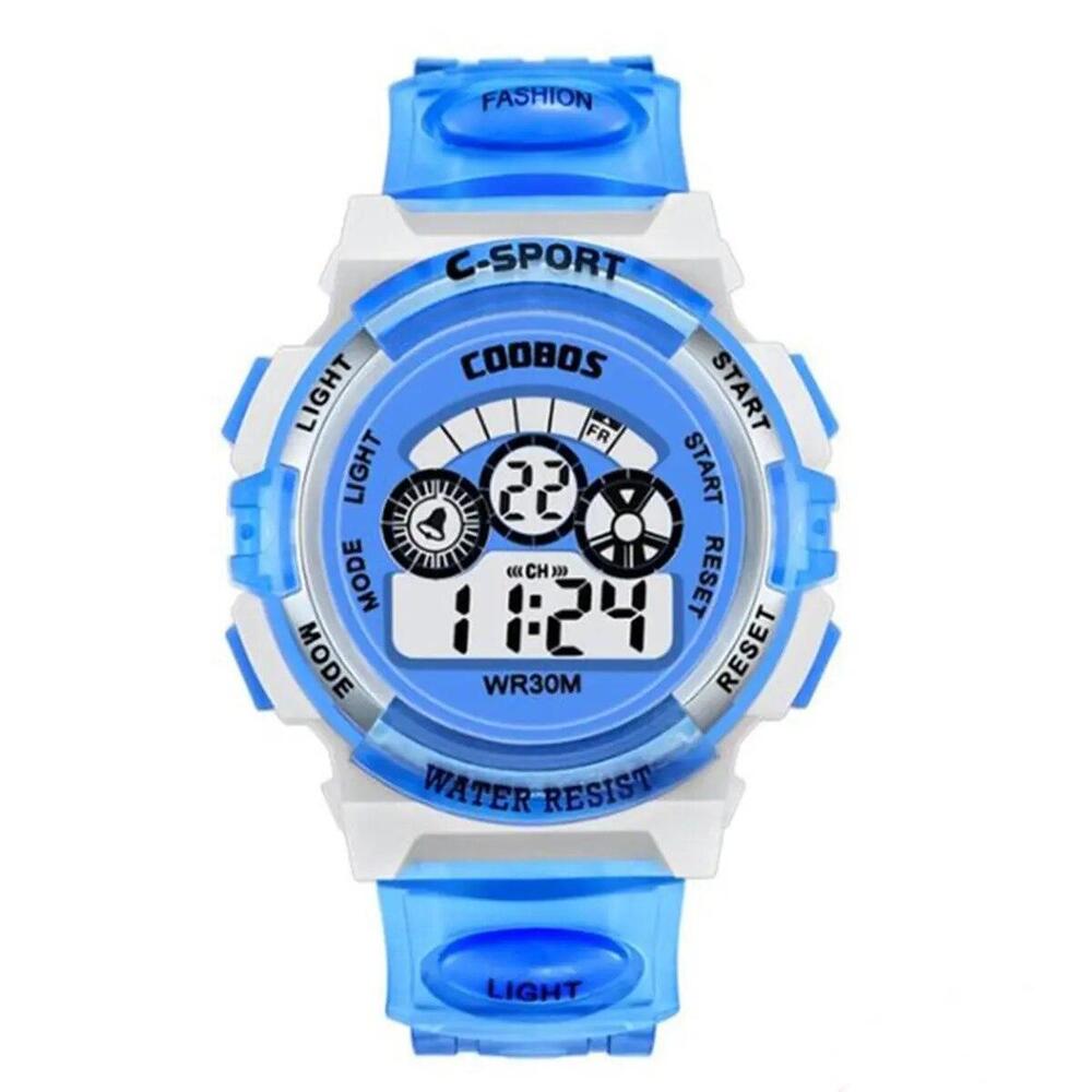 Waterproof Kids Digital Electronic Watch Children Boys Girls Sports LED Watches