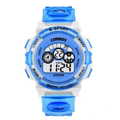 Waterproof Kids Digital Electronic Watch Children Boys Girls Sports LED Watches