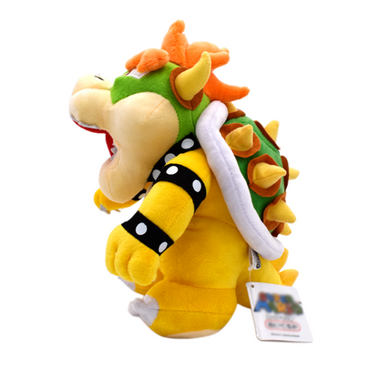 10" Super Mario Bros Bowser Figure Plush Toys Stuffed Doll Kids Birthday Gifts