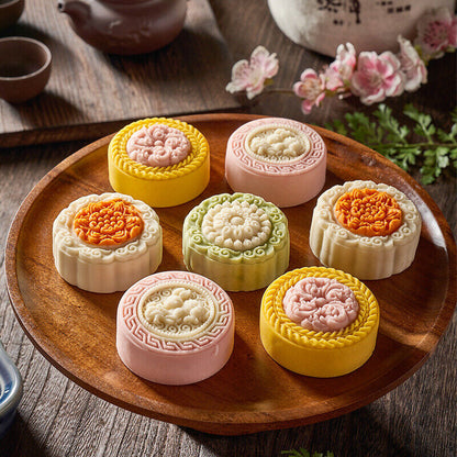 6pc Mid Autumn Moon Cake China-Chic Tea Flavored Moon Cake中秋月饼国潮风茶味月饼
